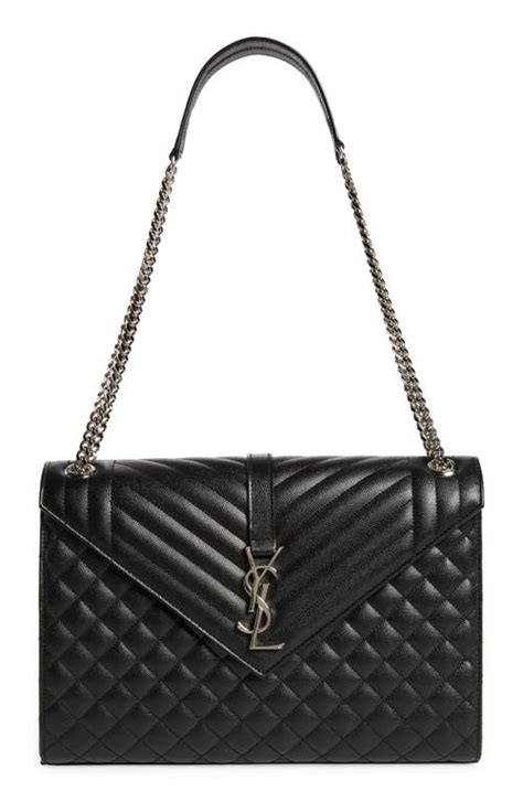 Saint Laurent Large Envelope Calfskin Shoulder Bag 